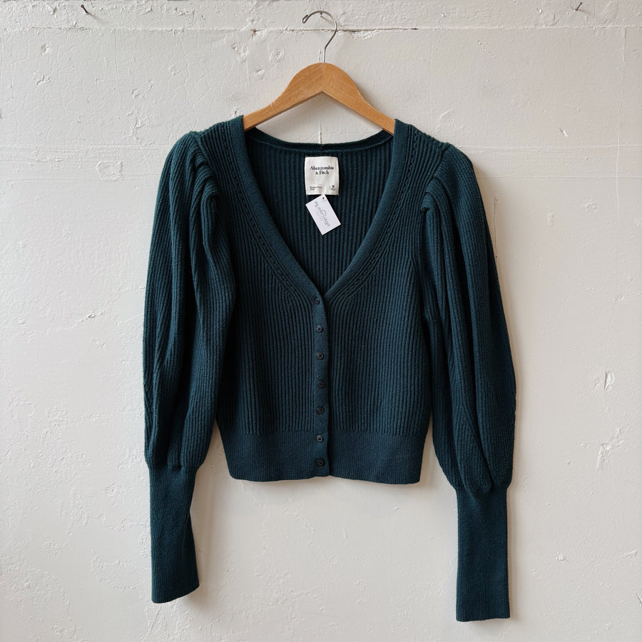 SIZE M | Abercrombie Teal-Blue Cardigan