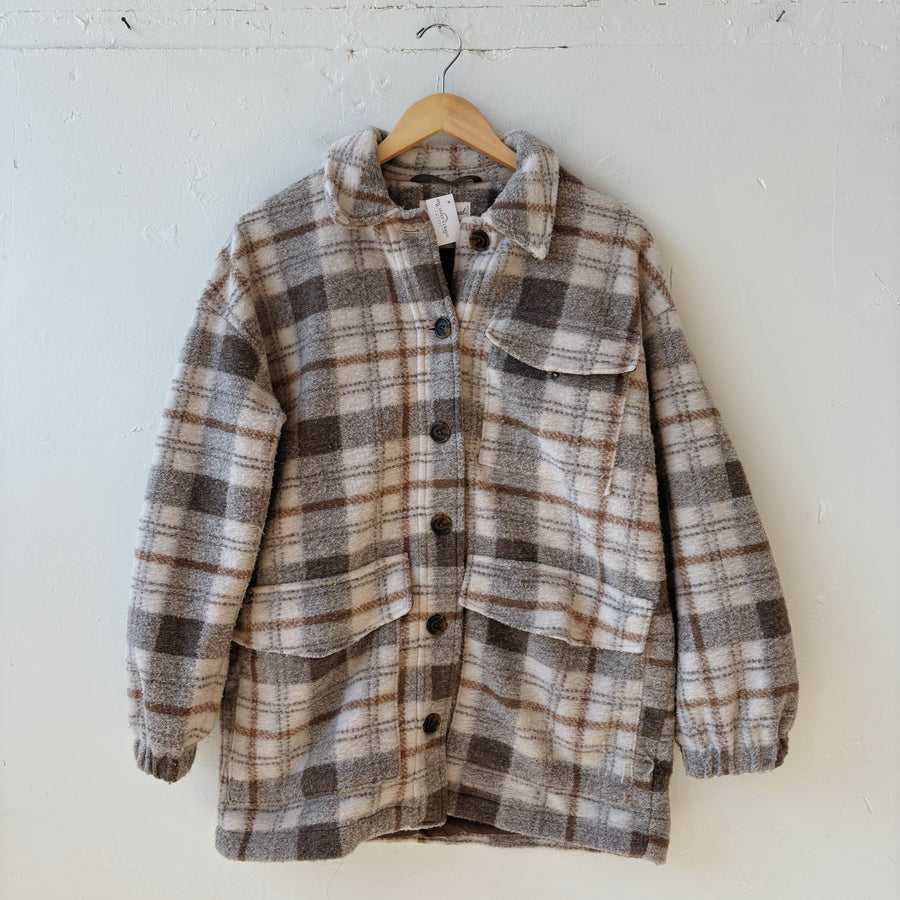 SIZE XS | Brown Shacket