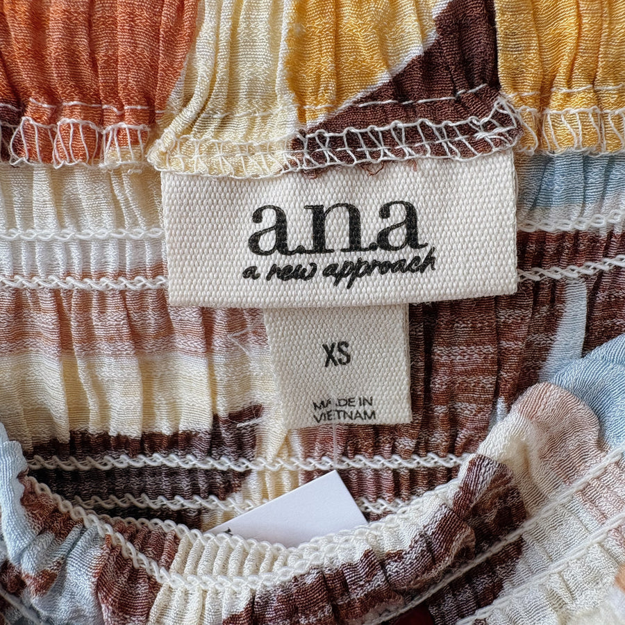 SIZE XS | Brown Tiered Dress