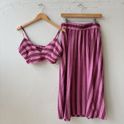 SIZE S/M | Pink Striped Set