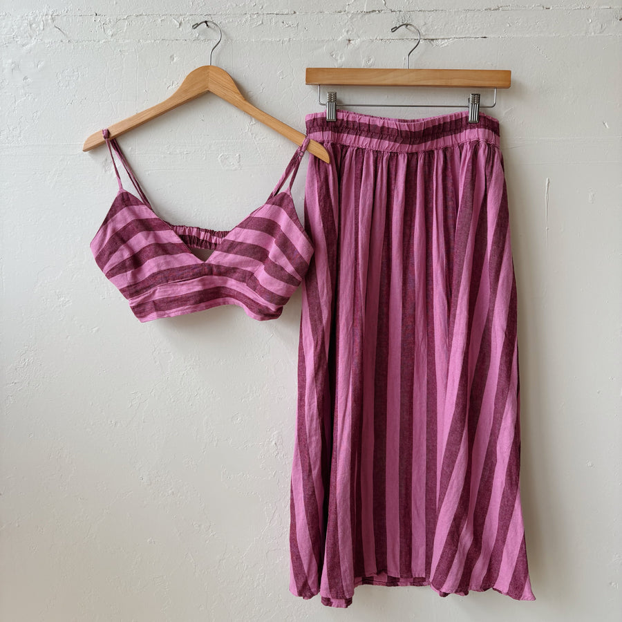 SIZE S/M | Pink Striped Set