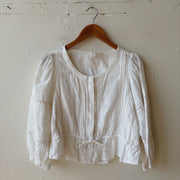 SIZE S | White Button Up Top