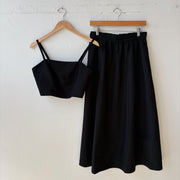 SIZE M | Black Skirt Set