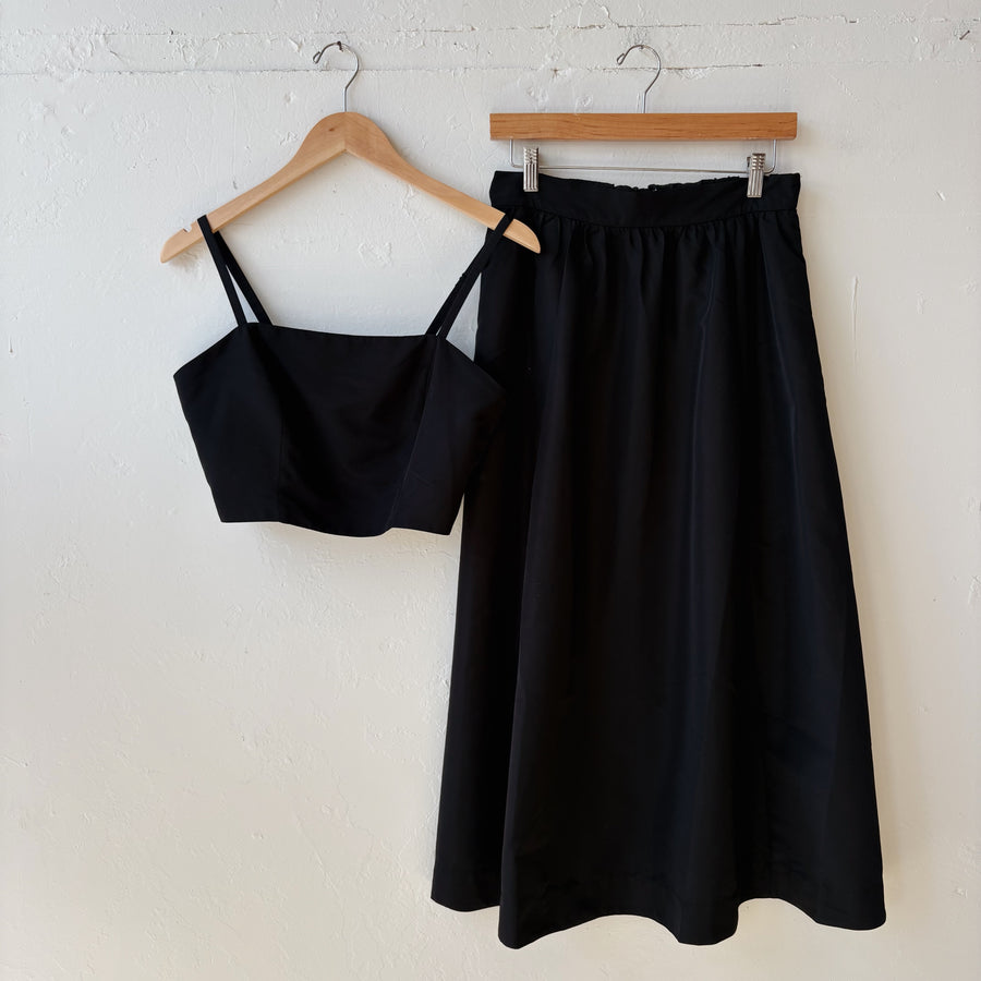 SIZE M | Black Skirt Set