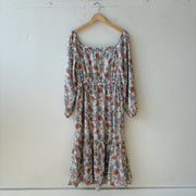 SIZE XL | Floral Long Sleeve Dress