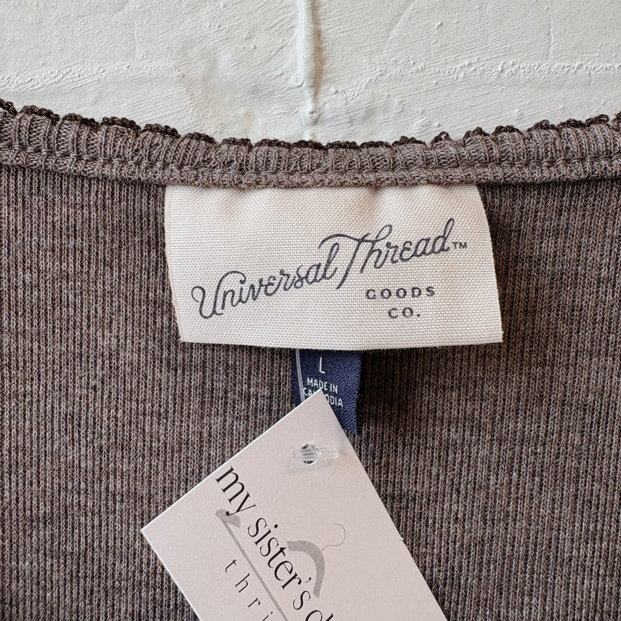 SIZE L | Brown Light Button Up