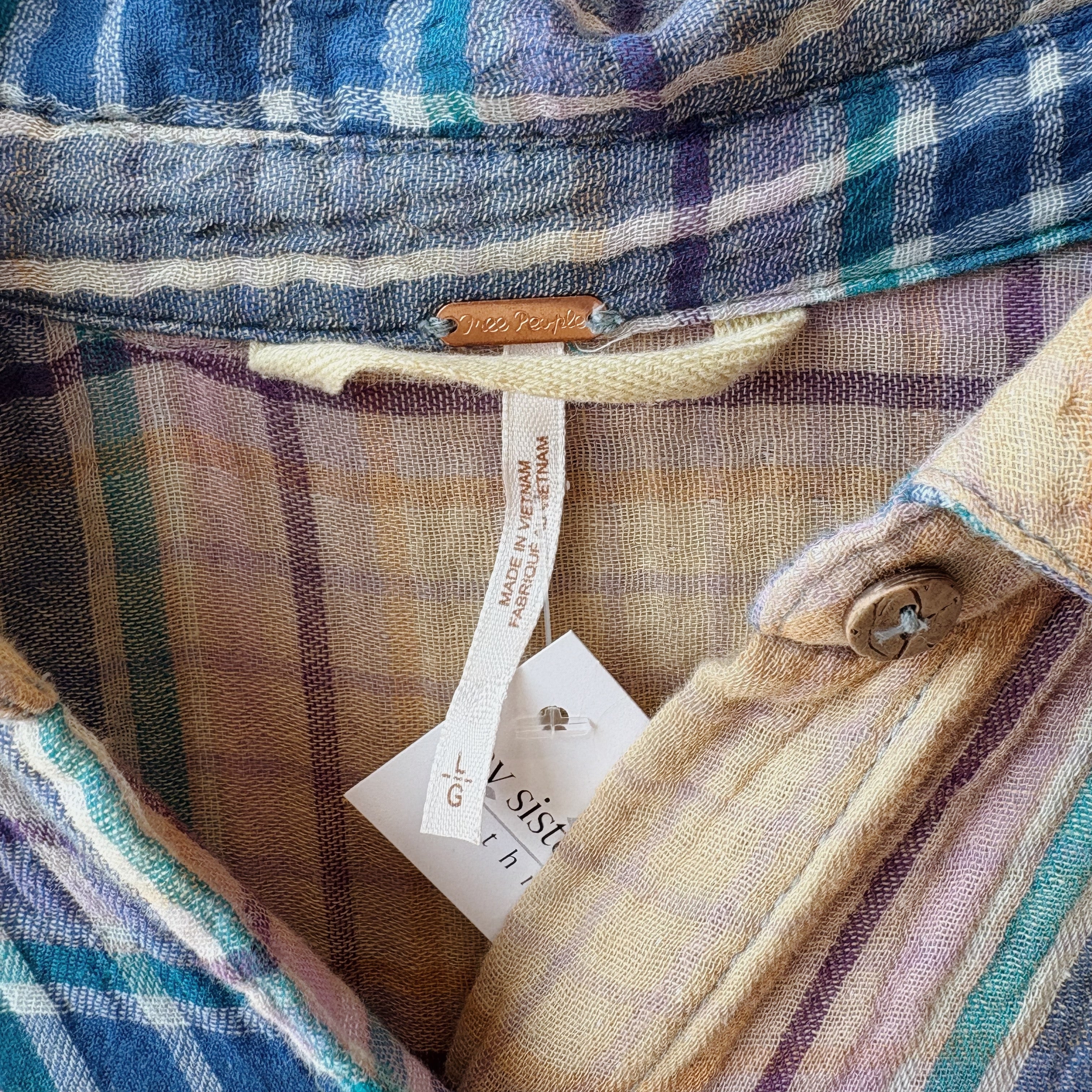 SIZE L | Free People Plaid Dress