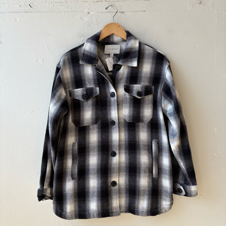 SIZE XS | Black and White Shacket