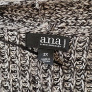 SIZE 2X | Black and White Cardigan