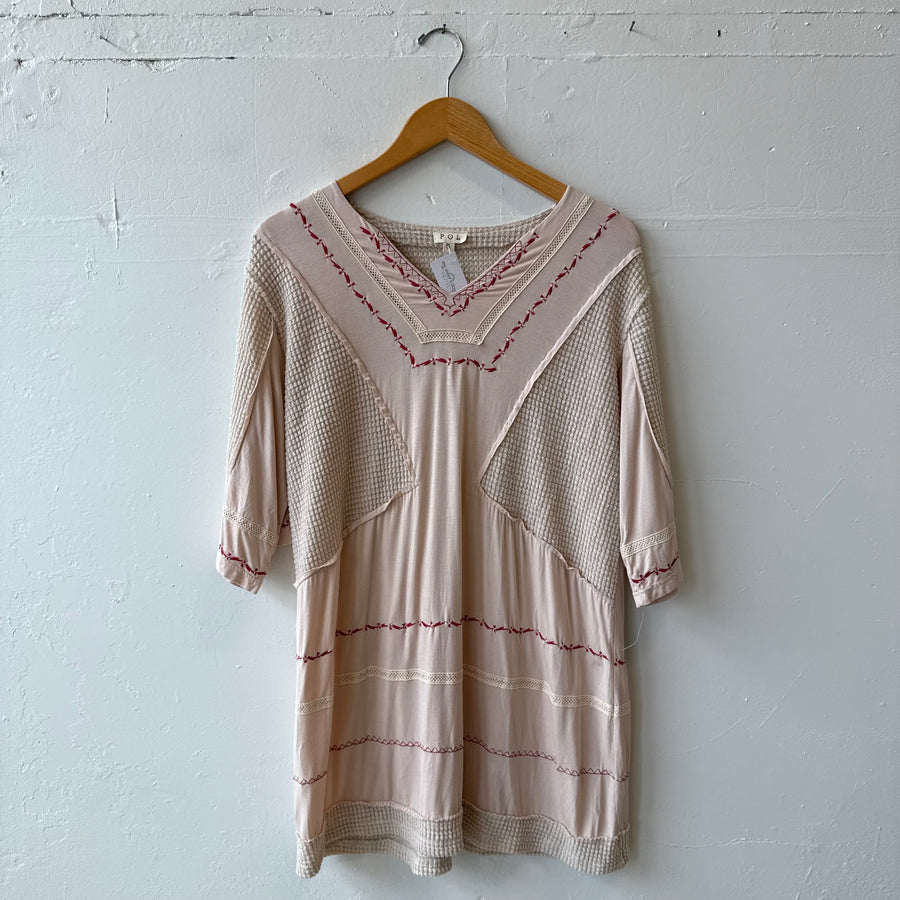 SIZE S | Long Cream Blouse