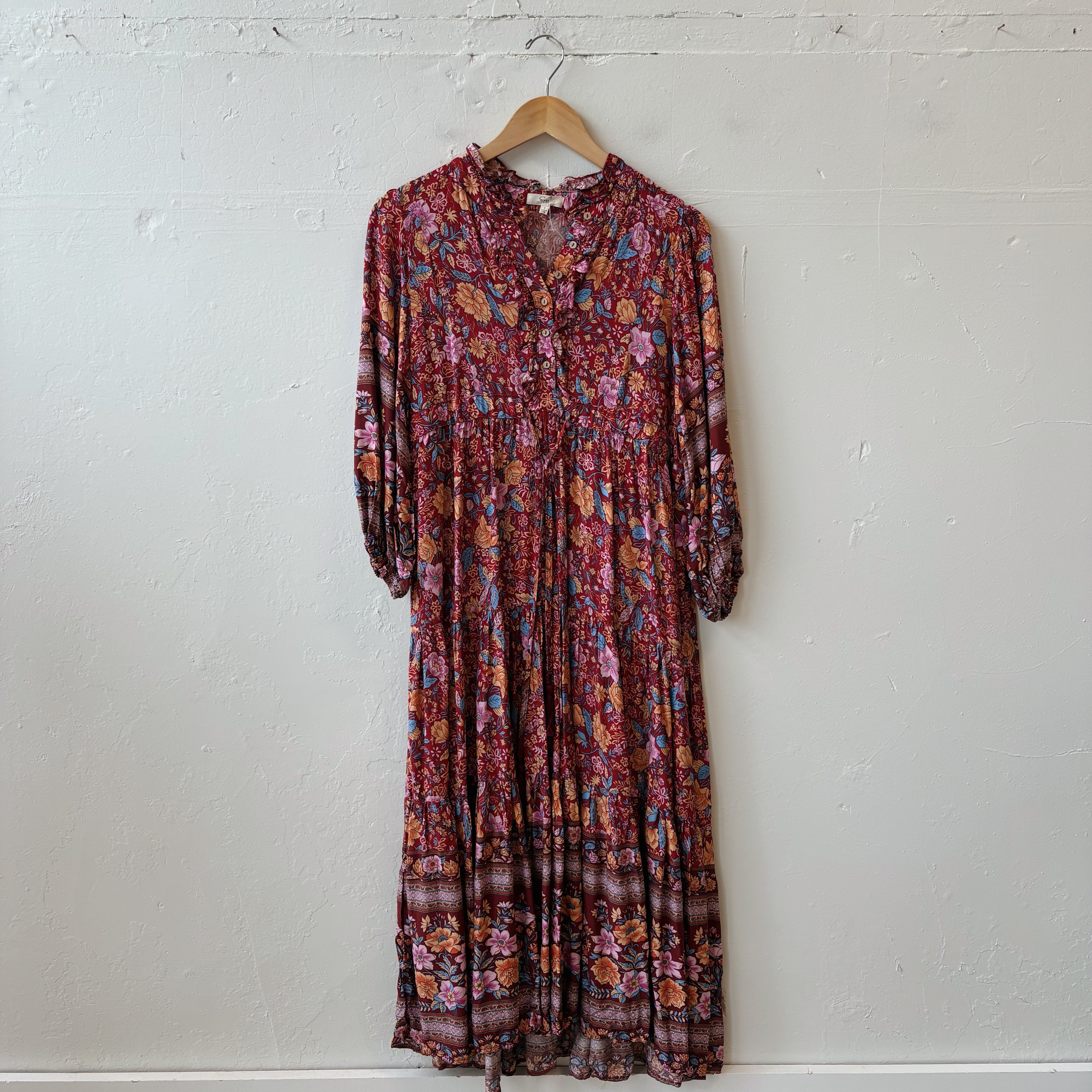 SIZE S | Red Floral Dress