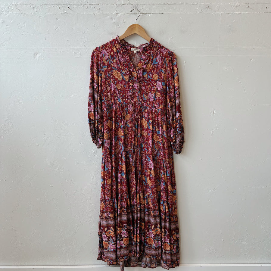 SIZE S | Red Floral Dress