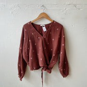 Size 3XL | Madewell Wrap Top