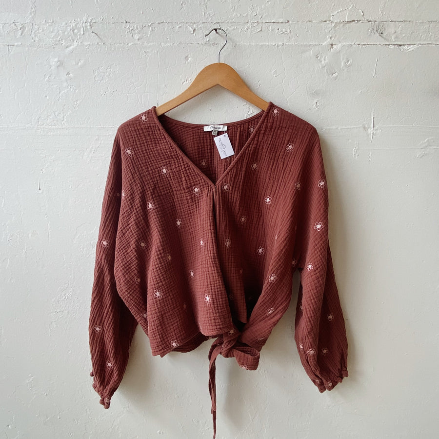Size 3XL | Madewell Wrap Top
