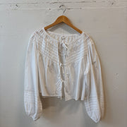 SIZE XL | Aerie White Tie Top