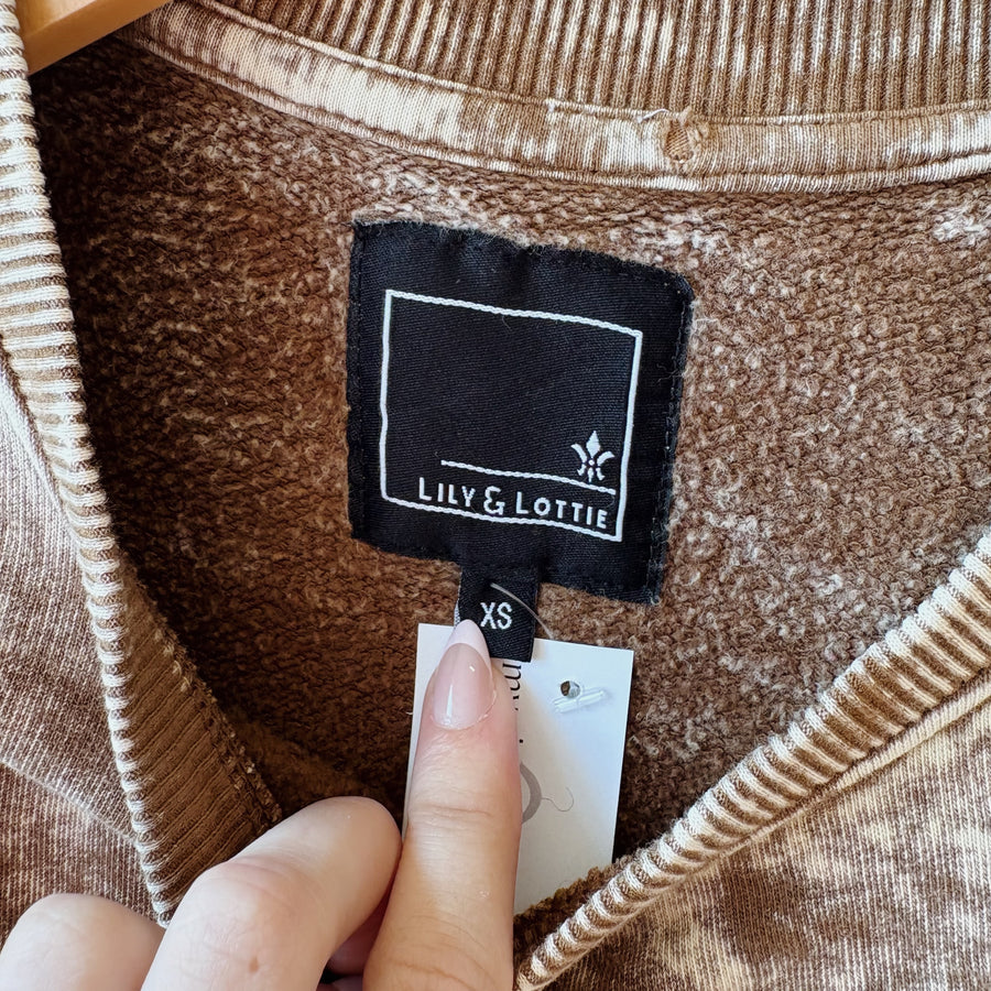 SIZE XS | Brown Sweatshirt