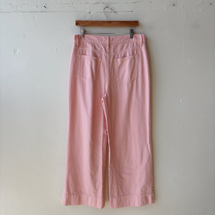 SIZE 10 | Pink Wide Leg Jeans
