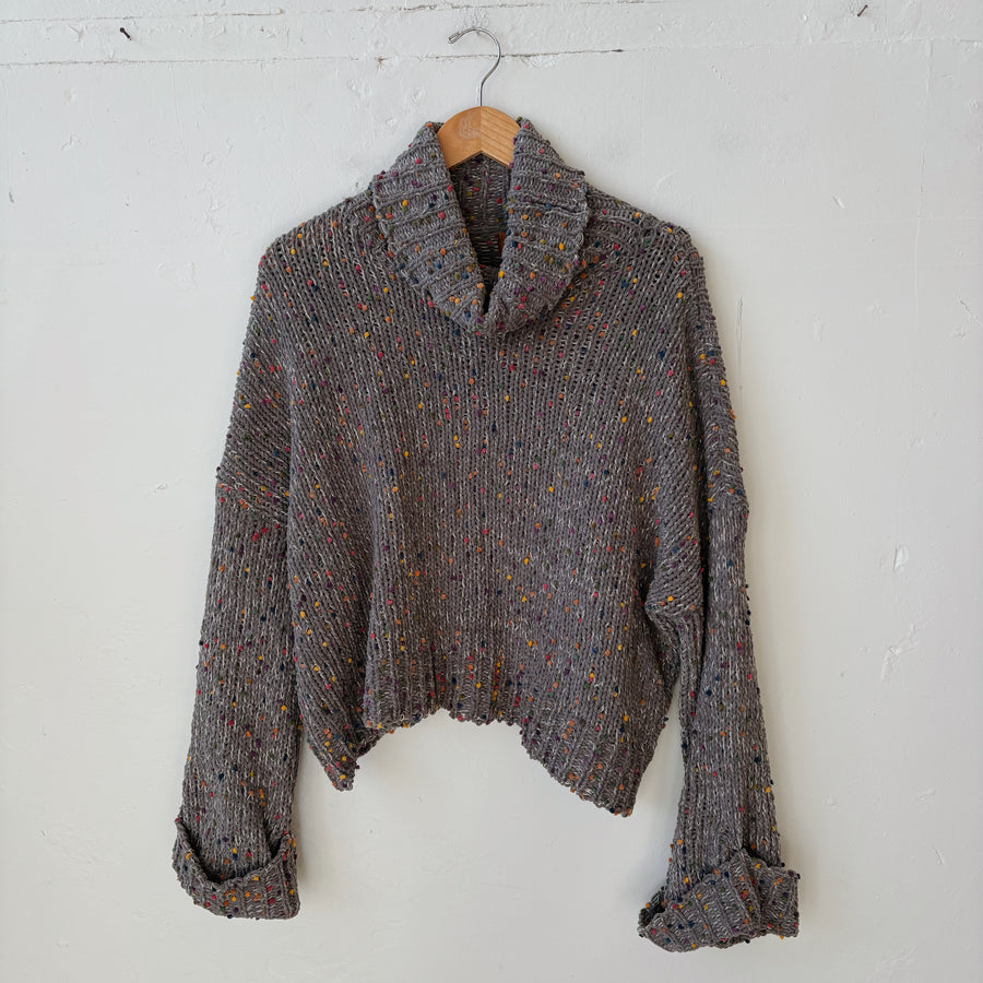 SIZE S | Grey Multicolor Sweater