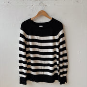 SIZE XXS | Aerie Black Striped Sweater