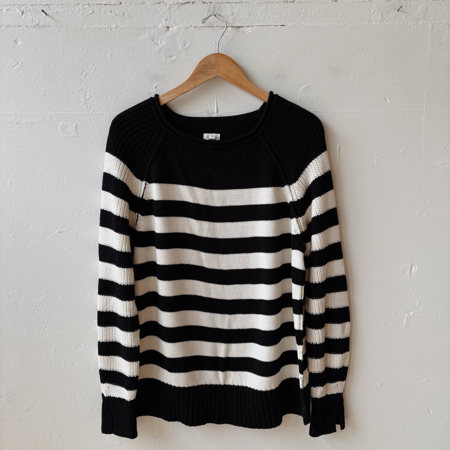 SIZE XXS | Aerie Black Striped Sweater