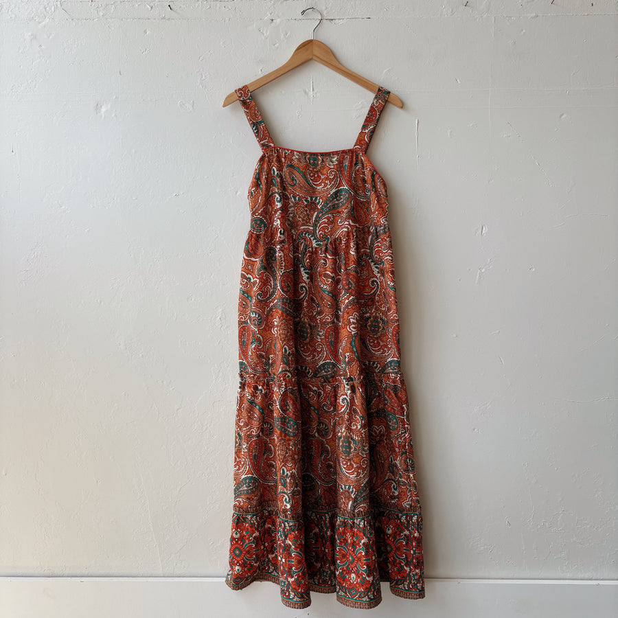 SIZE M | Detailed Orange Dress