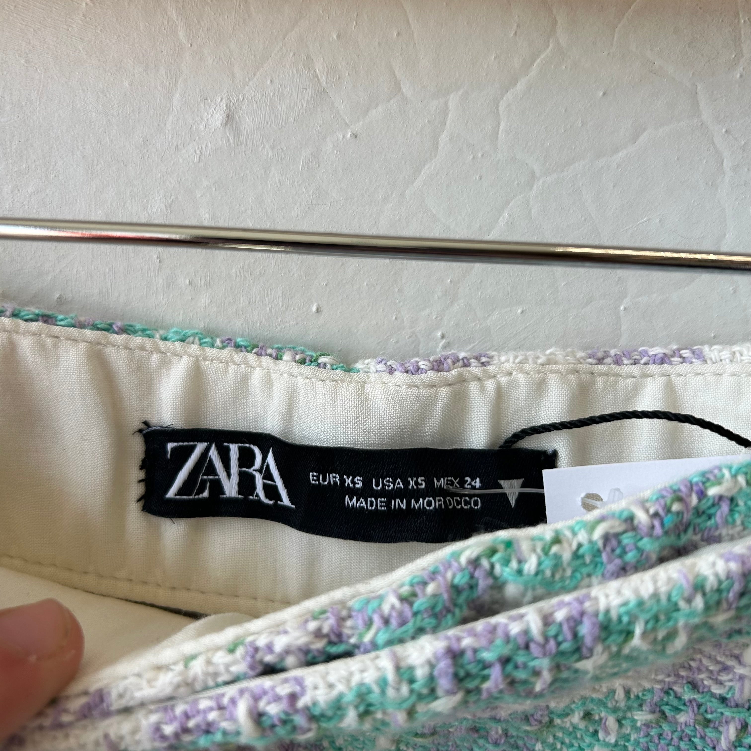 SIZE XS | Zara Plaid Skort