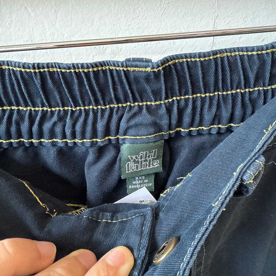 SIZE XXS | Navy Cargo Pants
