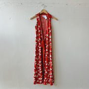 SIZE XXS | Red and White Cardigan
