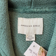 SIZE S | AE Green Cropped Hoodie