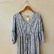 SIZE XL | Blue Striped Dress