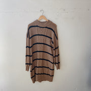 SIZE XL | Striped Sweater Dress