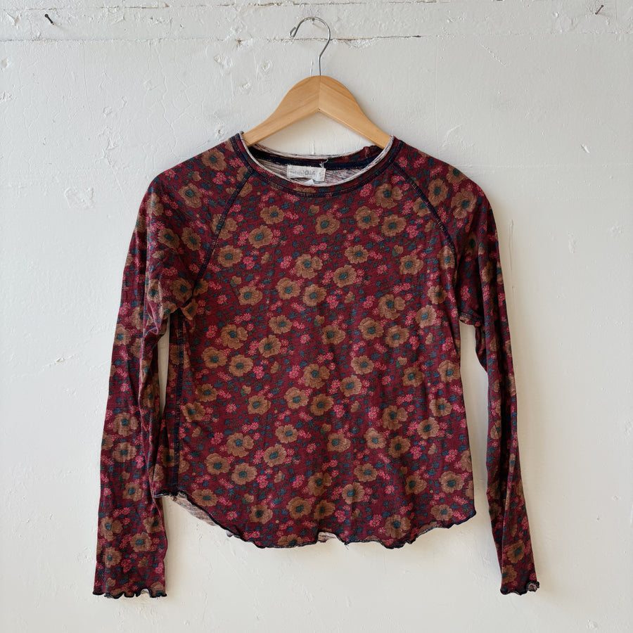 SIZE S | Natural Life Red Floral Top