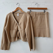 SIZE M | Brown Skirt Set