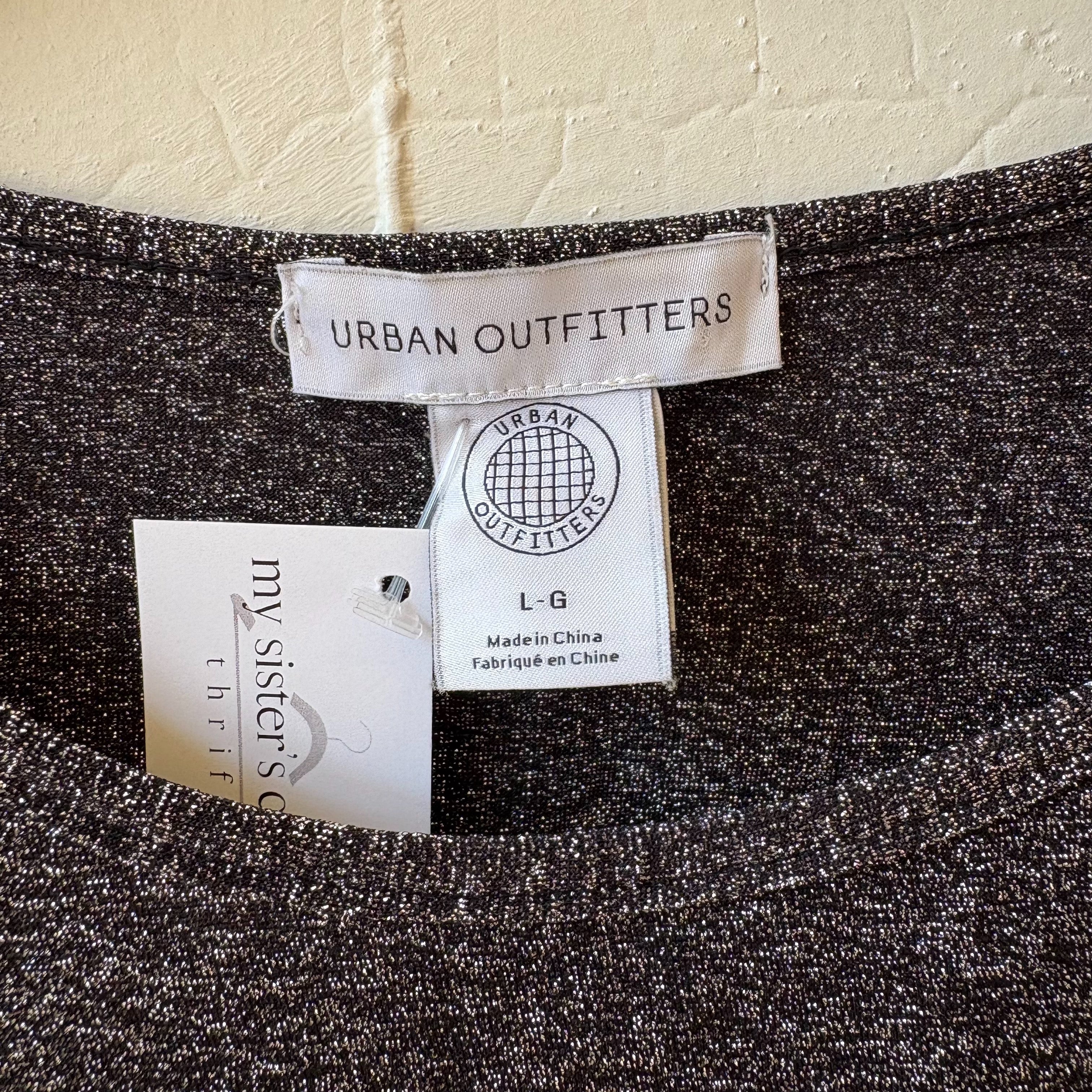 SIZE L | Urban Outfitters Black Sparkle Top