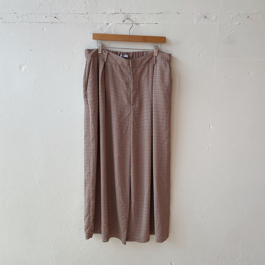 SIZE XXL | Plaid Wide Leg Pants