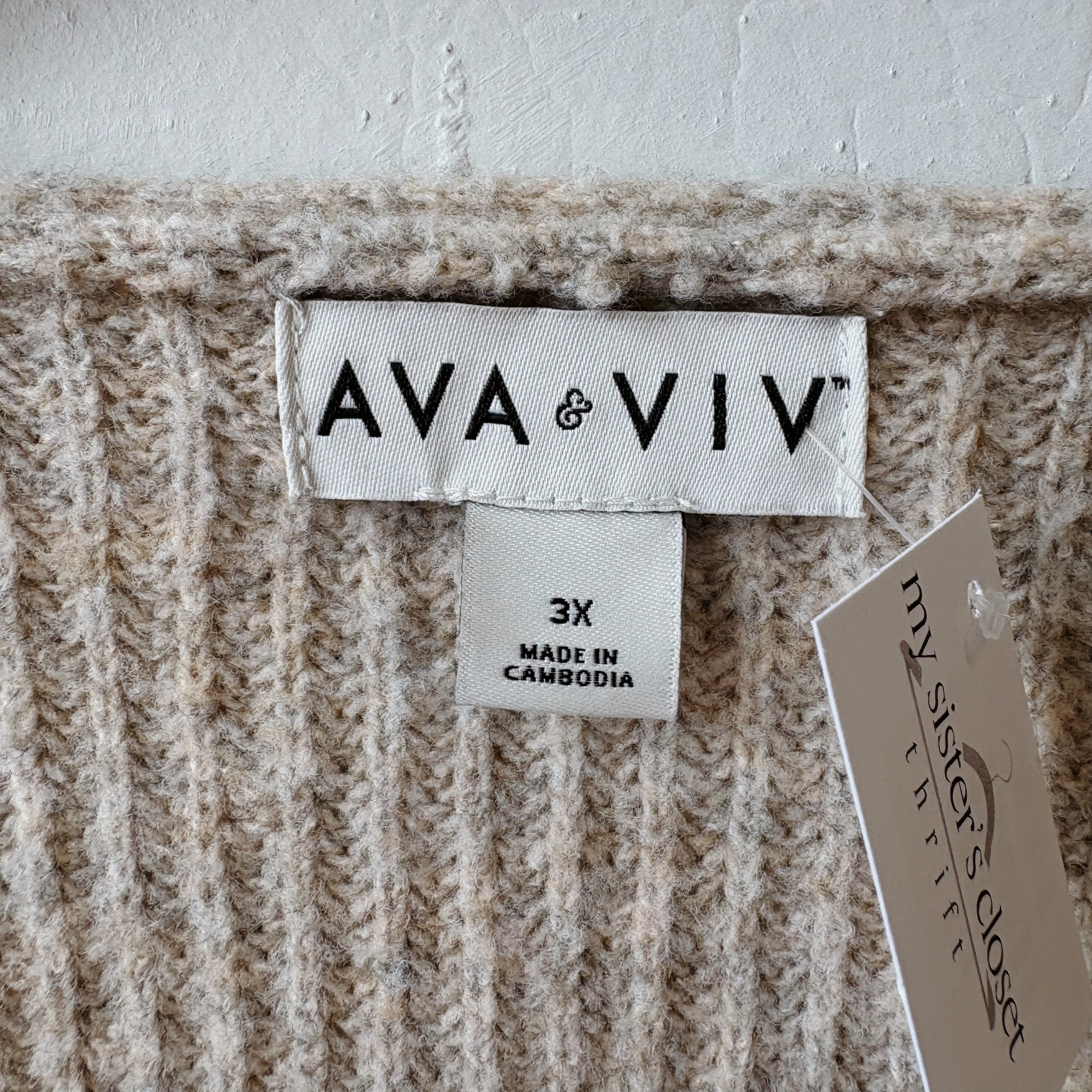 SIZE 3X | Neutral Sweater