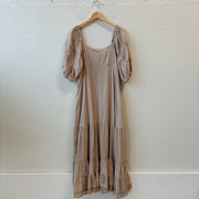 SIZE L | Neutral Tiered Dress