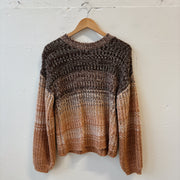 SIZE S | Multicolor Brown Sweater