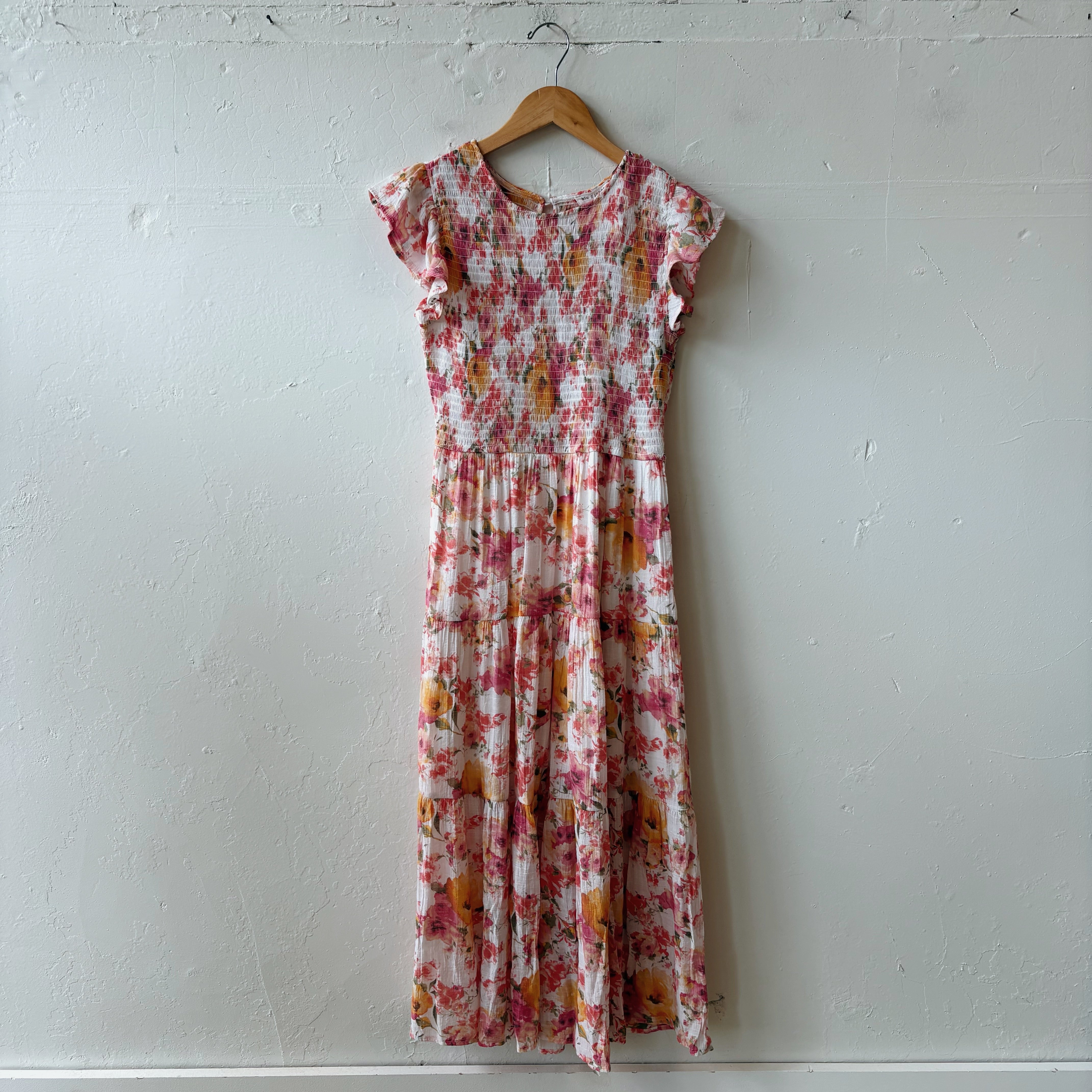 SIZE M | Pink Floral Dress