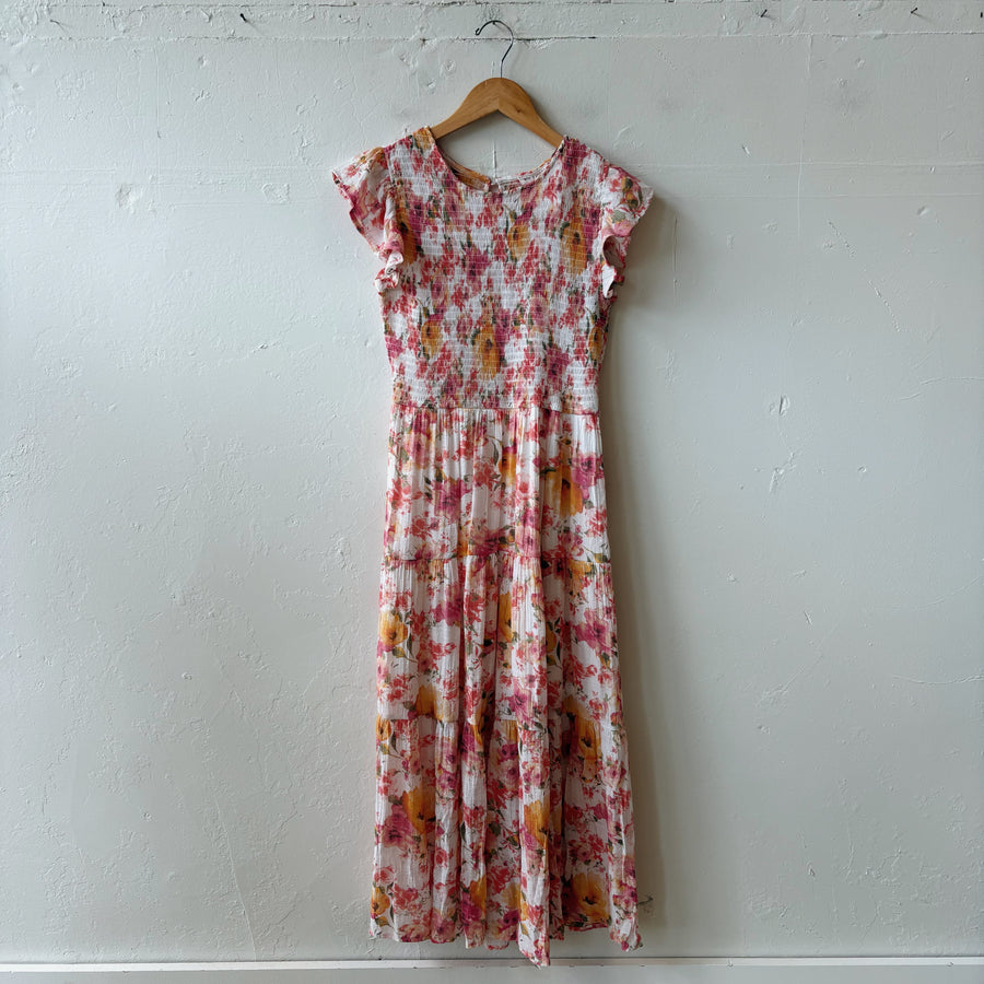 SIZE M | Pink Floral Dress