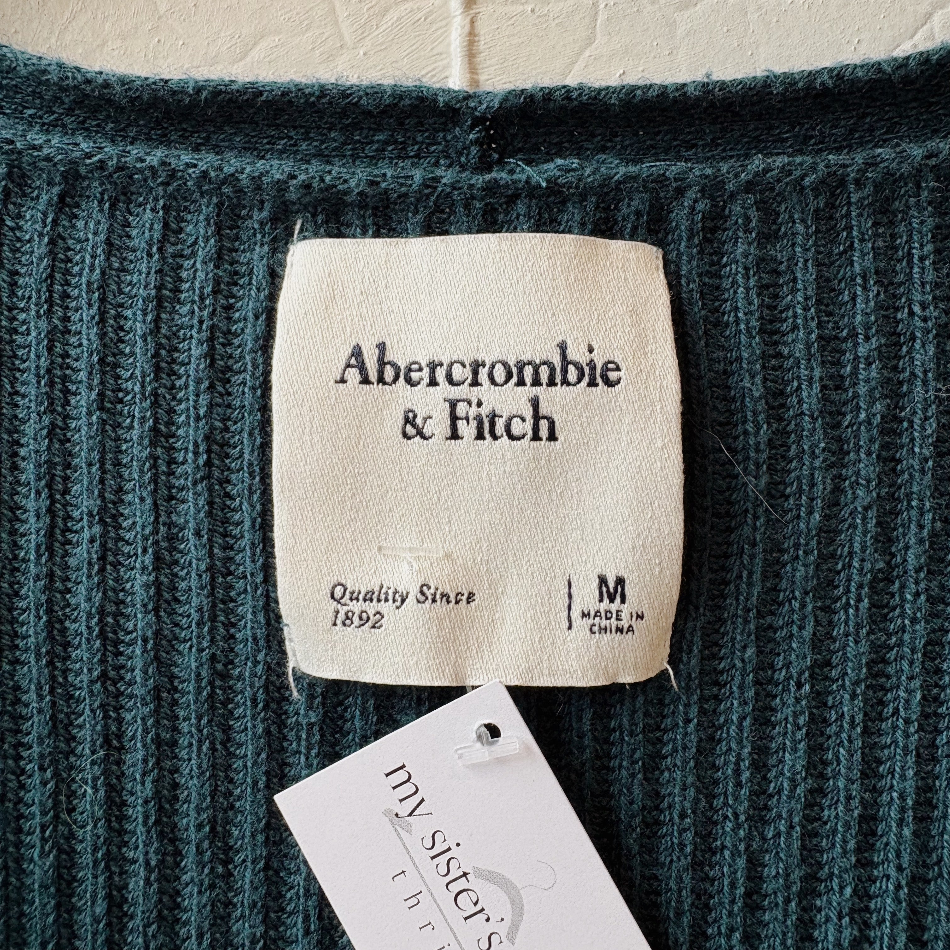 SIZE M | Abercrombie Teal-Blue Cardigan