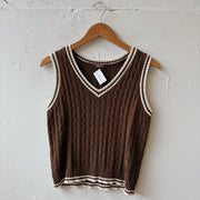 SIZE M | Brown Sweater Vest