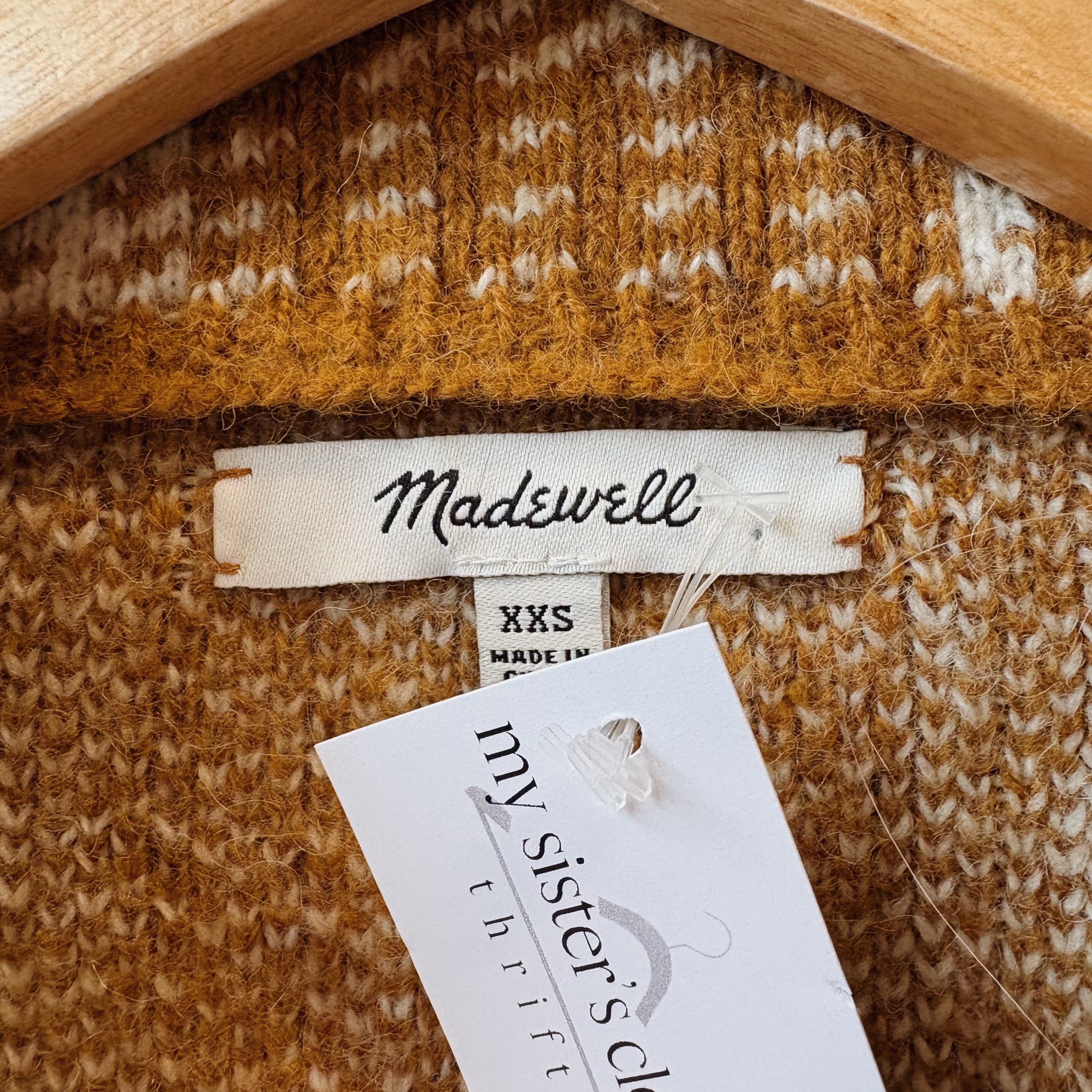 SIZE XXS | Madewell Plaid Sweater