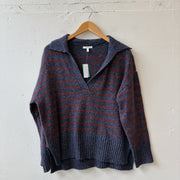 SIZE L | Red Stripe Sweater