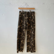 Size S | Camo Wide Leg Jeans