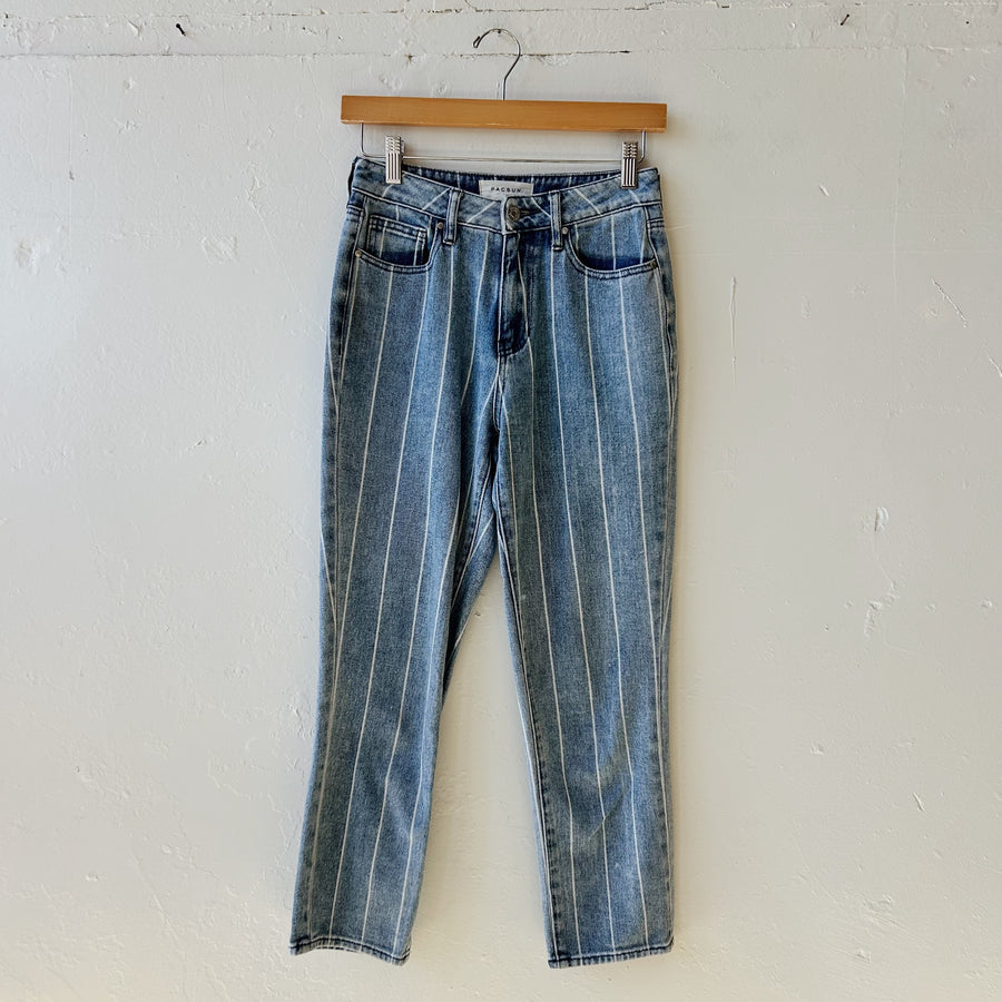 SIZE 24 | Pacsun Striped Jeans
