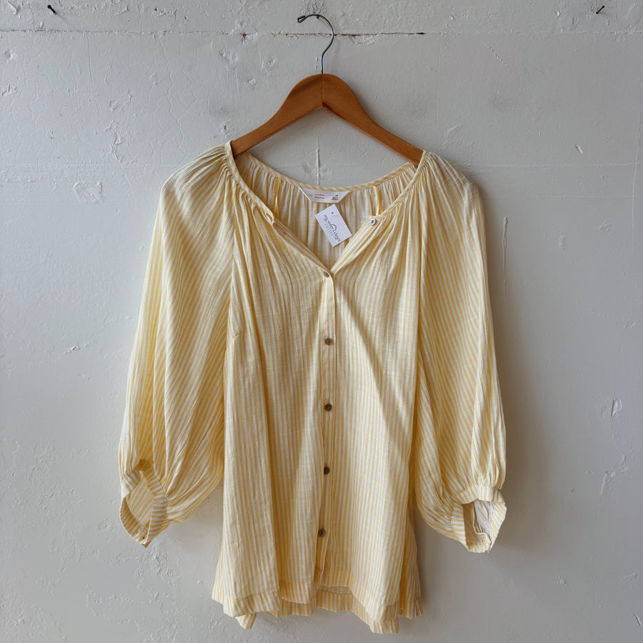 SIZE M | Yellow Striped Top