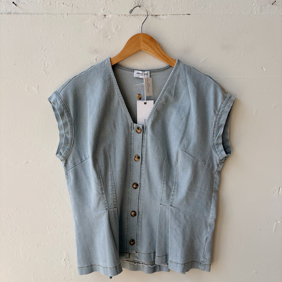 SIZE XL | Denim Top