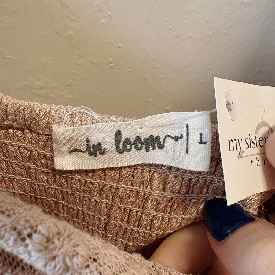 SIZE L | Neutral Tiered Dress