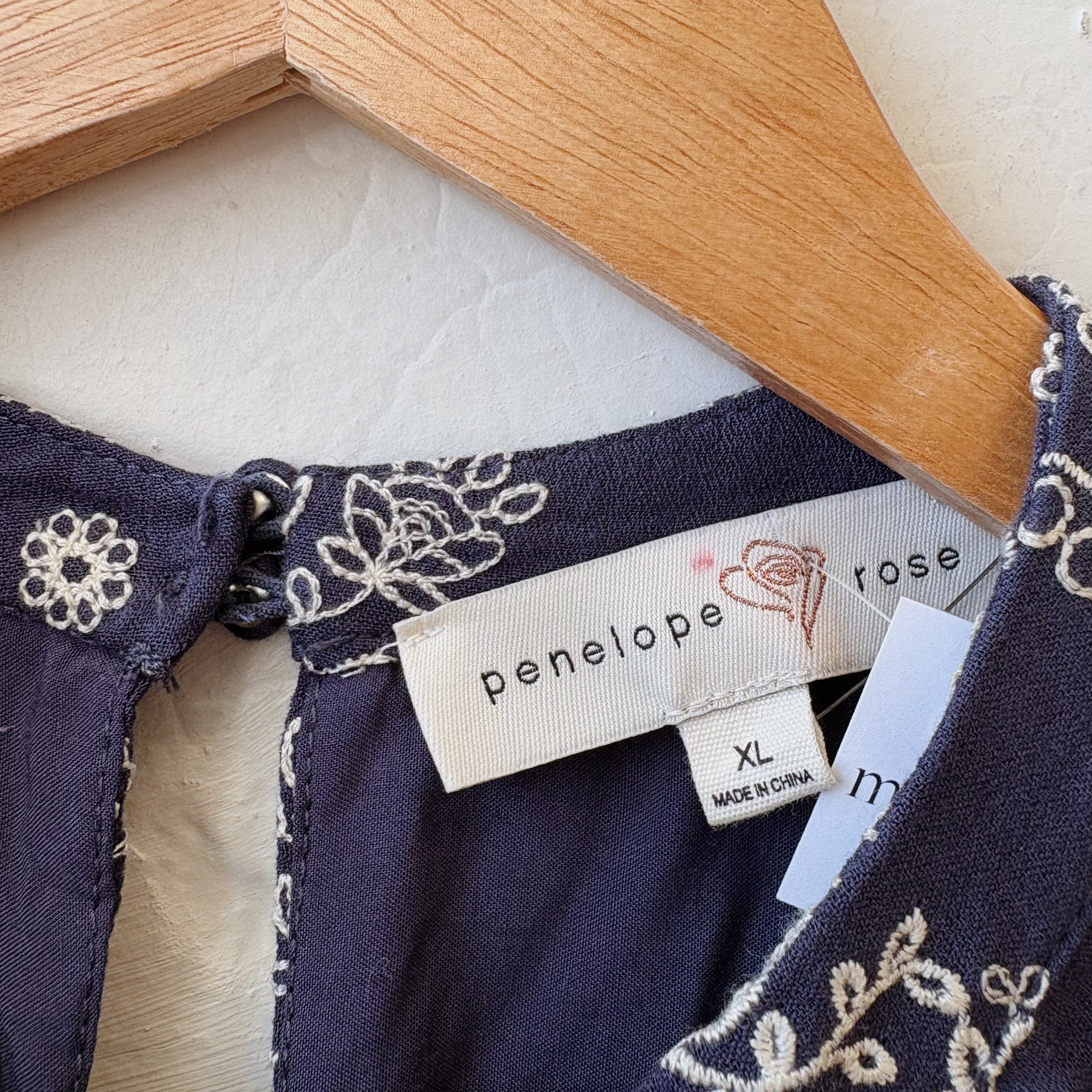 SIZE XL | Navy Stitched Dress